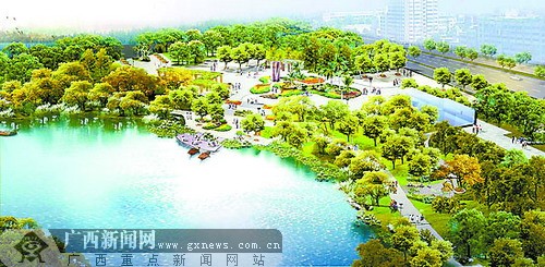 南宁市区主要内河马巢河,凤凰江将通过运河连接起来,打造凤凰湖环.