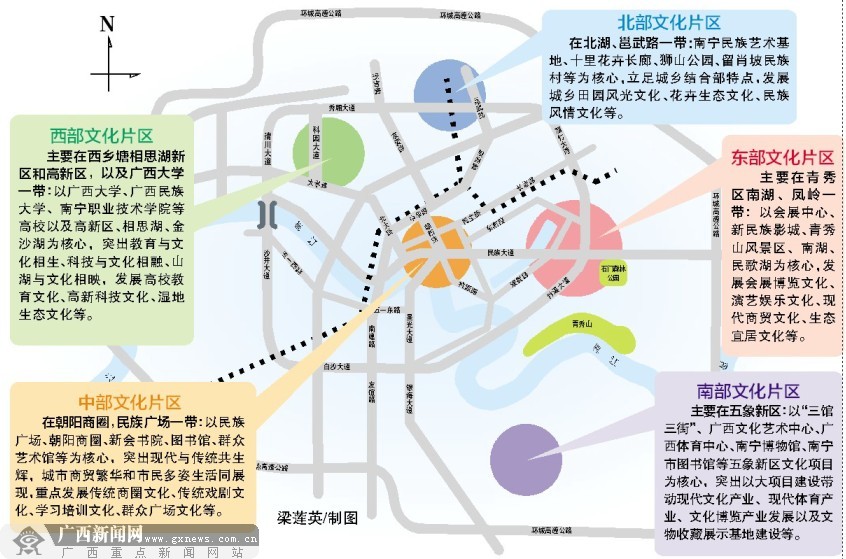 南宁文化发展规划:"一带五片十网"勾勒文化南宁