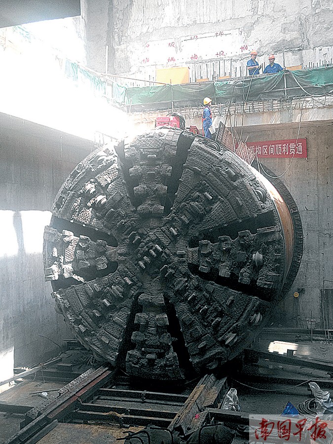 南寧地鐵1號線盾構隧道施工四次成功穿越朝陽溪橋