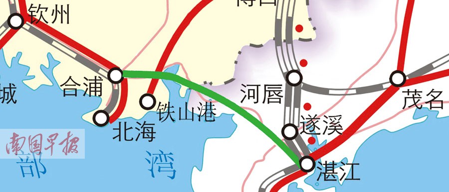 合湛高鐵廣西段正式開工建設 預計2018年建成通車