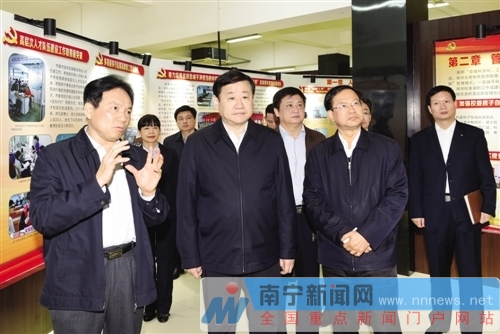 12月21日,自治区党委常委,市委书记王小东现场考察党校建设工作情况.