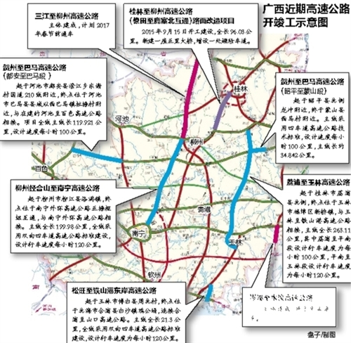 广西6条高速公路开竣工 三江至柳州高速近期通车